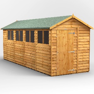 Power Overlap Apex Shed 18x6