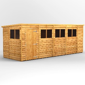 Power Overlap Pent Shed 18x6