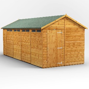 Power Apex Security Shed 18x8