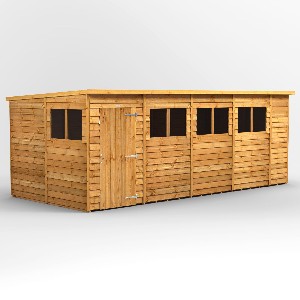 Power Overlap Pent Shed 18x8