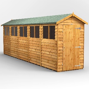 Power Overlap Apex Shed 20x4