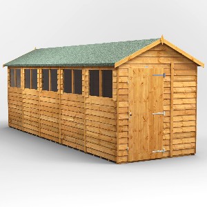 Power Overlap Apex Shed 20x6