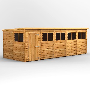 Power Overlap Pent Shed 20x8