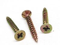 3.5mm General Use Countersunk Chipboard Screw Yellow Passivated