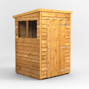 Power Overlap Pent Shed 4x4