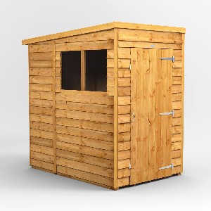 Power Overlap Pent Shed 4x6