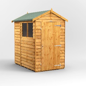 Power Overlap Apex Shed 6x4