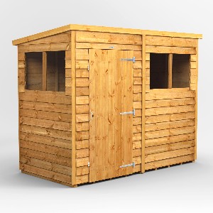Power Overlap Pent Shed 8x4