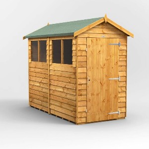 Power Overlap Apex Shed 8x4