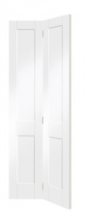 Internal Primed White Victorian Shaker Bi-Fold Door