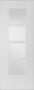 Internal Primed White ISEO 4 Light Glazed Door
