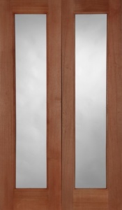 External Hardwood Pattern 20 Rebated Unglazed Door Pair