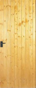 External Redwood Ledged & Braced Door