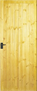 External Redwood Framed Ledged & Braced Door