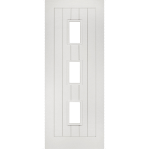 Internal Primed White Ely Clear Glazed Door