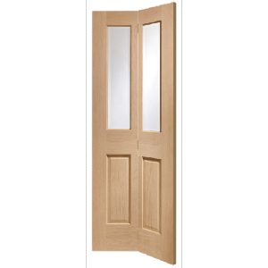 Internal Oak Malton Clear Glazed Bi-Fold Door (78'' x 30'')