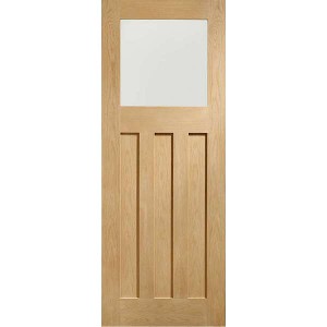 Internal Oak DX Obscure Glazed Door (78'' x 30'')