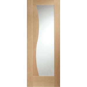 Internal Oak Emilia Clear Glazed Door
