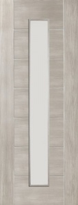 Internal Laminate White Grey Palermo Door with Clear Glass