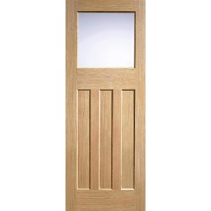 Internal Oak DX 30's Style Glazed Door