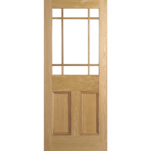 Internal Oak Downham Unglazed Door