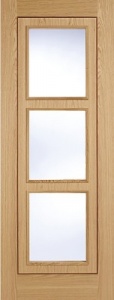 Internal Pre-Finished Oak Inlay Glazed Door
