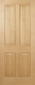 Internal Pre-Finished Oak Regency 4 Panel Door