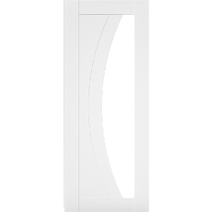 Internal Primed White Ravello Clear Glazed Door