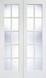 Internal Primed White GTPSA Glazed Pairs Doors
