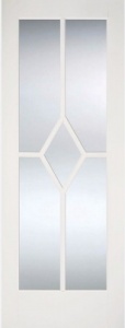 Internal Primed White Reims Glazed Solid Door