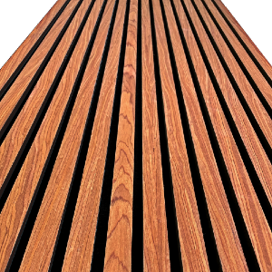 Acoustic Wooden Slat Panel - Pearwood