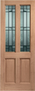 External Hardwood Dowelled Double Glazed Malton Door with Dryden Glass