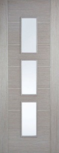 Internal Pre-Finished Light Grey Hampshire Glazed Door