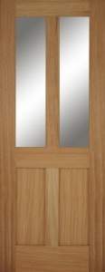 Internal Oak Bristol 2 Light 2 Panel Door