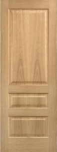 Internal Pre-Finished Oak Contemporary 3 Panel Door