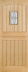 External Oak Cottage Stable 1 Light Door