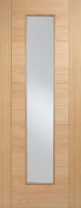 Internal Pre-Finished Oak Vancouver Long Light Glazed Door