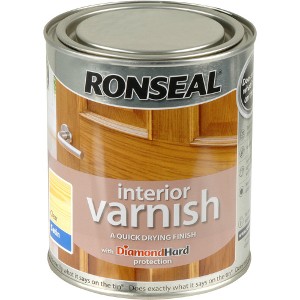 Ronseal Interior Clear Varnish - Matt, Satin and Gloss