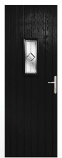 External Composite Speedwell Black Door Set
