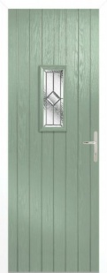 External Composite Speedwell Green Door Set