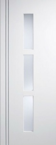 Internal Pre-Finished Composite White Sierra Blanco Glazed Door