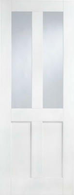 Internal Primed White London Glazed Solid Door