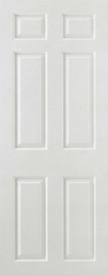 Internal White Moulded Smooth 6 Panel Door